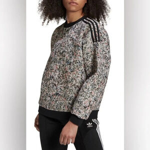 Adidas Sweatshirt Primegreen Sleek Spacer Mesh Top Womens Size Large